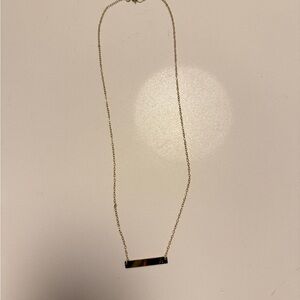 Elegant Gold Bar Necklace